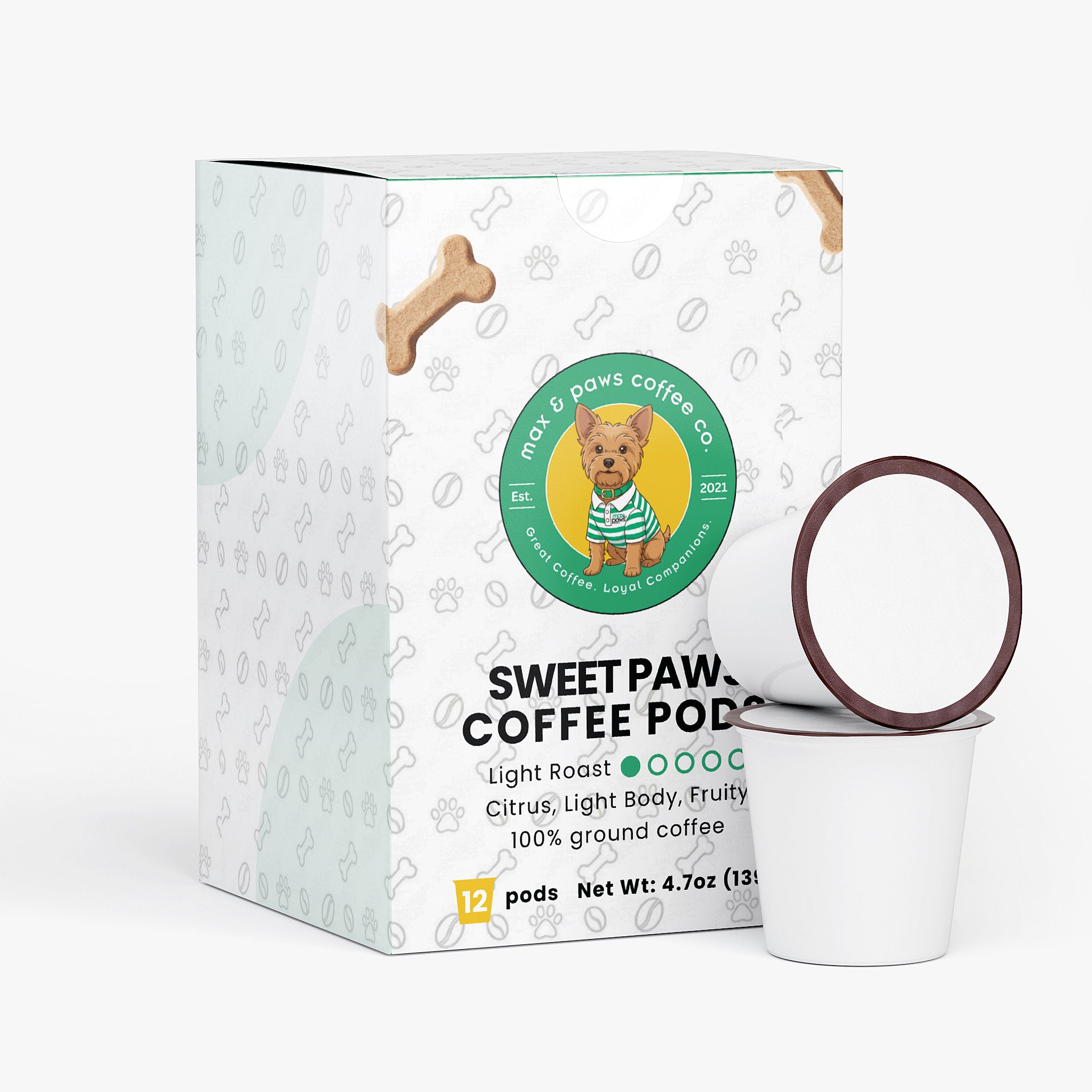 Sweet Paws Coffee Pods (Light Roast)