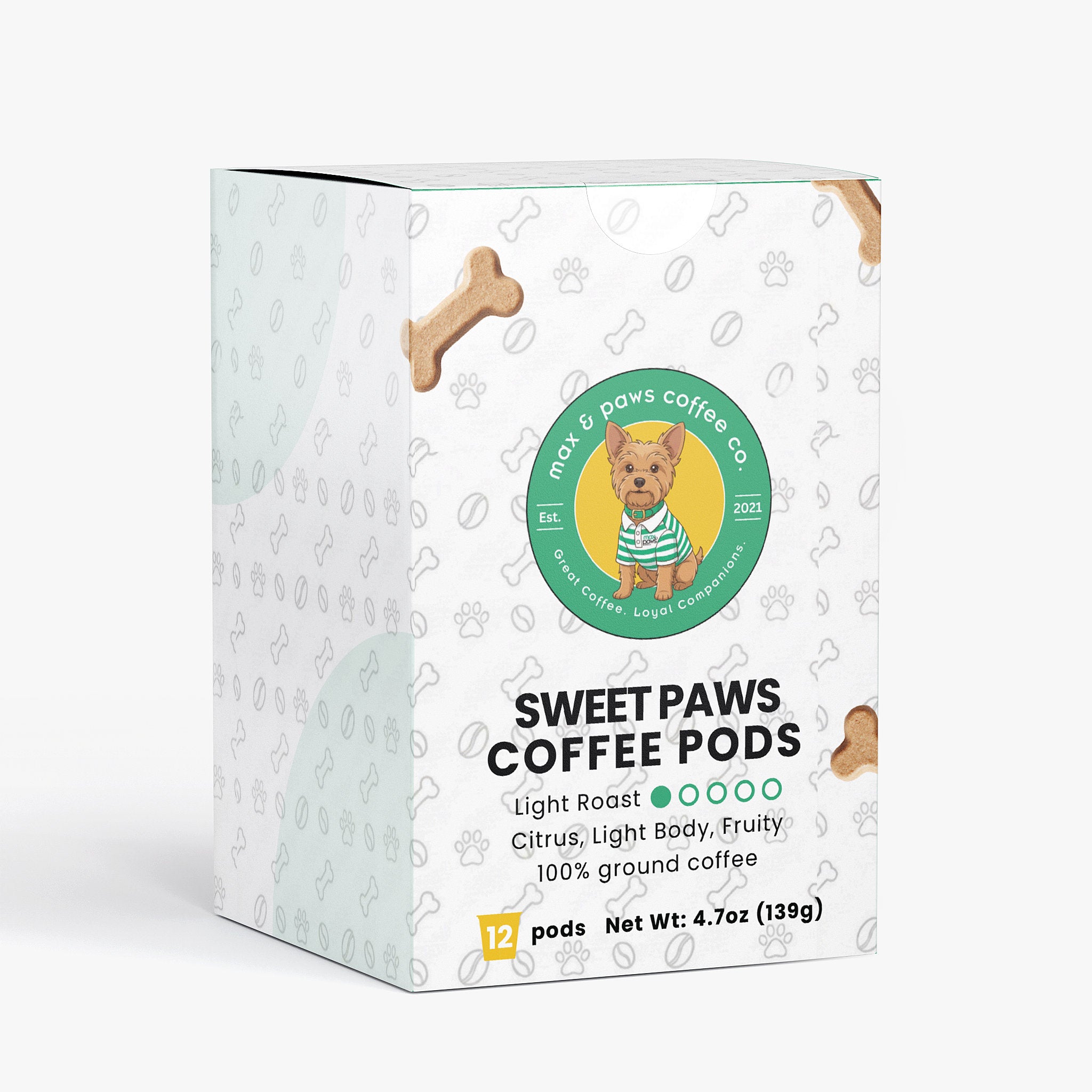 Sweet Paws Coffee Pods (Light Roast)