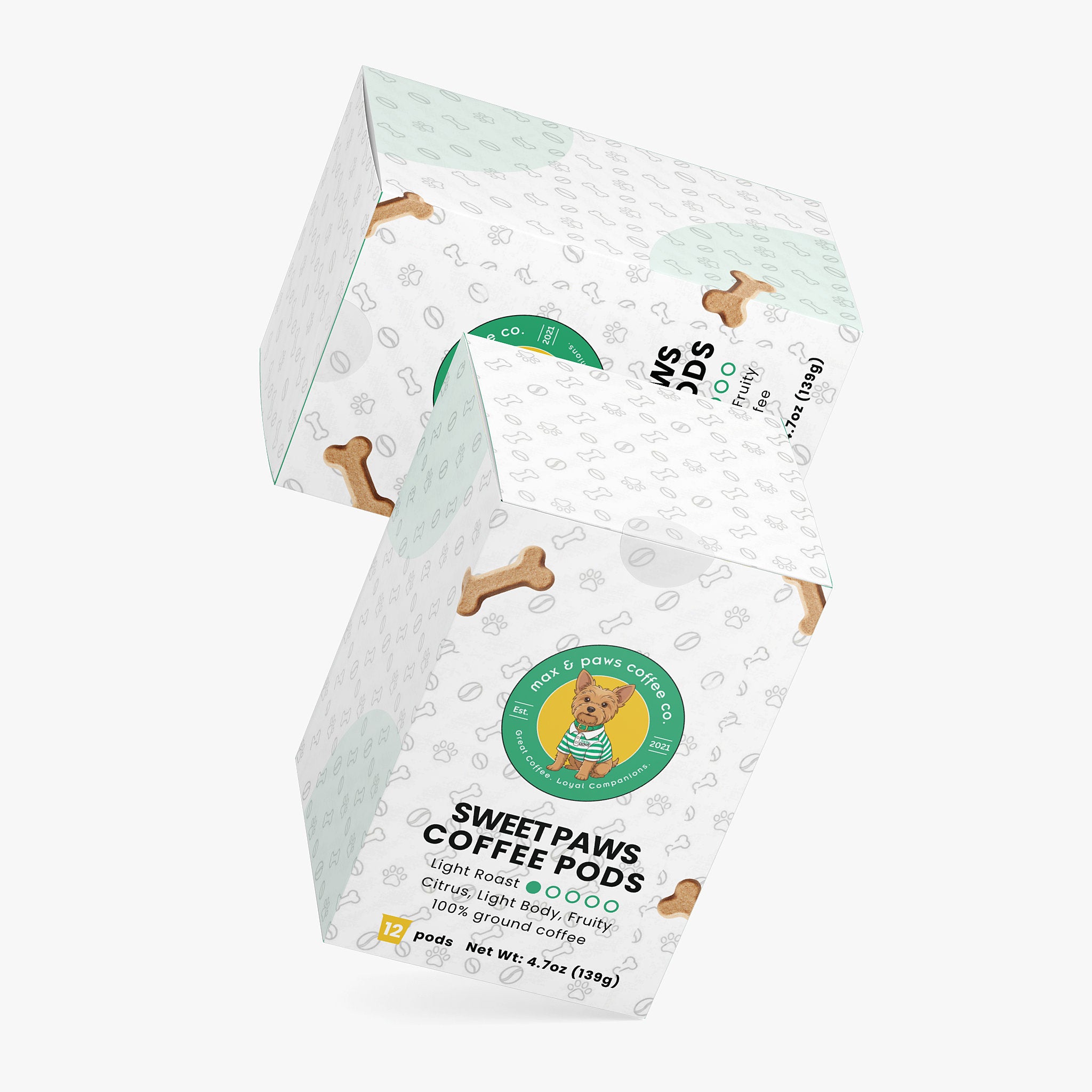 Sweet Paws Coffee Pods (Light Roast)