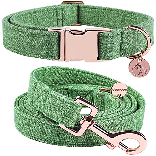 Max & Paws Cotton Dog Collar and Leash