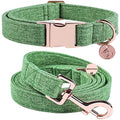 Max & Paws Cotton Dog Collar and Leash
